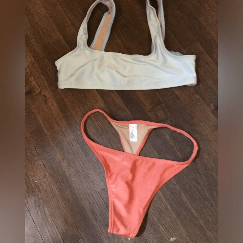 NEW! Los Angeles Apparel mismatched Bikini Set